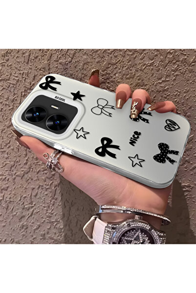 Hontinga حافظة هاتف Realme C55 متوافقة مع الحافة السيليكونية الصلبة والمضادة ...