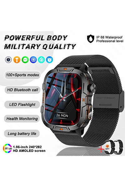 Choice7 5ATM Waterproof Black Mesh Belt 2A 2025 New For Military Bluetooth Ca...