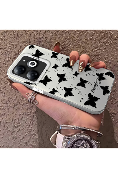 Hontinga حافظة هاتف من السيليكون متوافقة مع هاتف Tecno Spark 20C ذات حافة على...