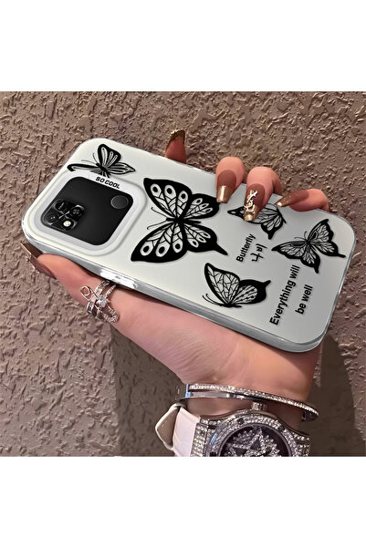 Hontinga Redmi 9C Compatible Silicone Edge Hard Back Anti-Fall Phone Case Col...