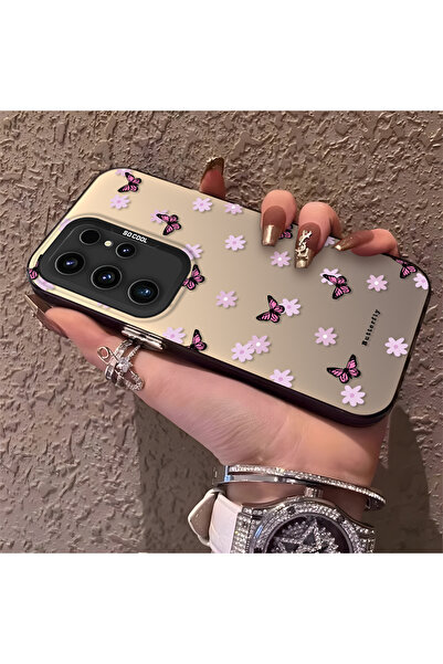 Hontinga حافظة هاتف سامسونج جالاكسي S23 الترا متوافقة مع حافة السيليكون الصلب...