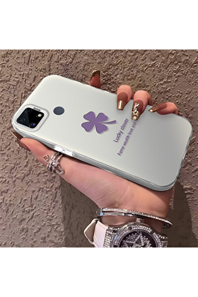 Hontinga حافظة هاتف Realme C25 متوافقة مع الحواف السيليكونية الصلبة والمضادة ...