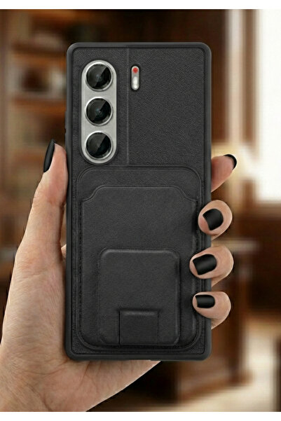 Rivor حافظة متوافقة مع هاتف تكنو كامون 40 برو مع حامل بطاقات وغطاء جلدي ممتص ...