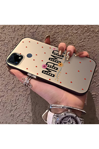 Hontinga حافظة هاتف Realme C25 متوافقة مع الحواف السيليكونية الصلبة والمضادة ...