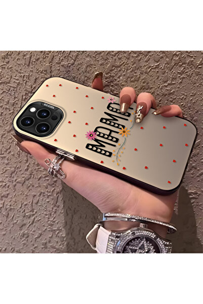 Hontinga حافظة هاتف آيفون 15 برو متوافقة مع السيليكون ذات الحواف الصلبة والمض...