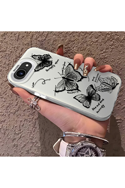 Hontinga iPhone 16E Compatible Silicone Edge Hard Back Anti-Fall Phone Case B...