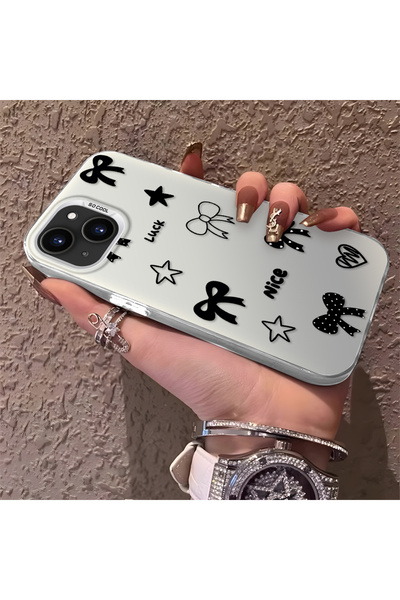 Hontinga حافظة هاتف آيفون 14 بلس متوافقة مع الحواف السيليكونية الصلبة والمضاد...