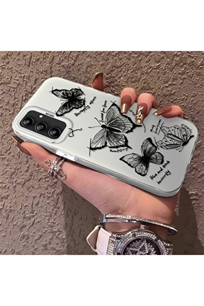 Hontinga حافظة هاتف سامسونج جالاكسي A14 4G متوافقة مع الحواف السيليكونية الصل...