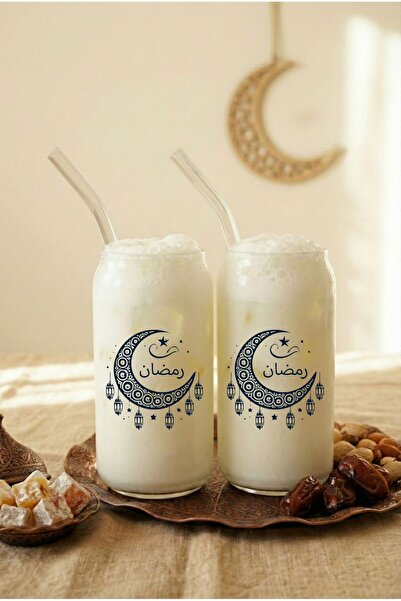 Caga Home CAGA Pinterest Ramazan Temalı Cam Pipetli Bardak 380 ml 2’li – Rama...