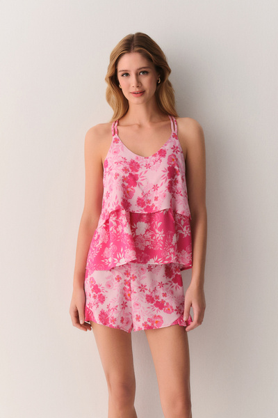 SUWEN Linda Athlete Shorts Pajama Set