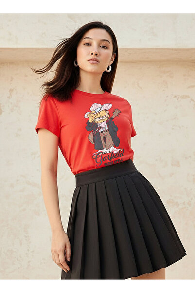 SP Characters Cotton T-shirt with Garfield Print