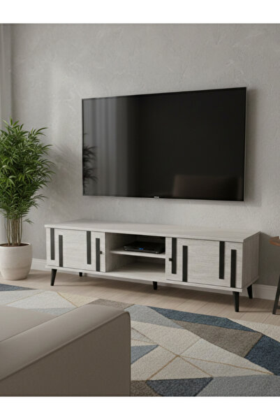 BEC26 Modern 160cm Plasma TV Stand - High-Quality Malaysian Wood