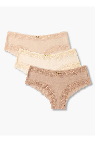 FAV Set of 3 - Cheekster Briefs with Lace Trim
