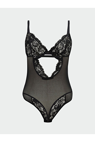 LC Waikiki Balenli Dolgusuz Dantelli Bodysuit