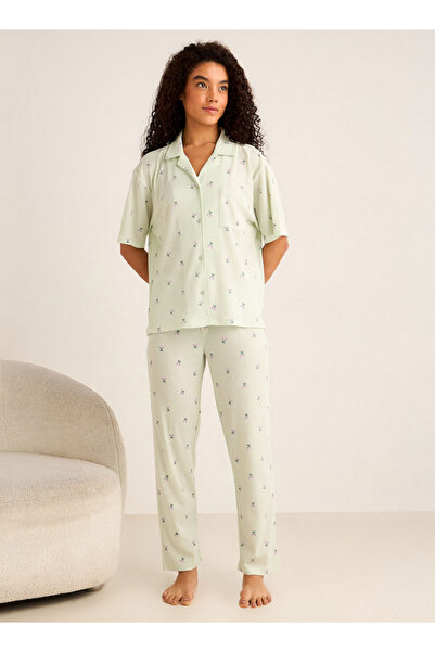 FAV Pyjama Set Button-Down Shirt & Pants