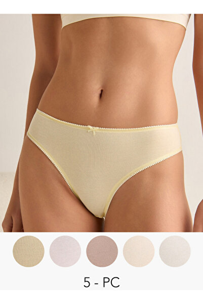 FAV Set of 5 - Bow Detail Bikini Briefs