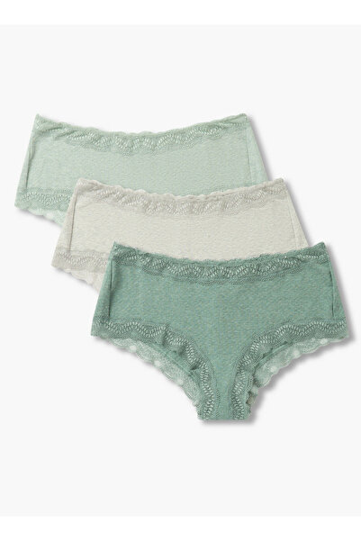 FAV Set of 3 - Hipster Briefs with Lace Trim