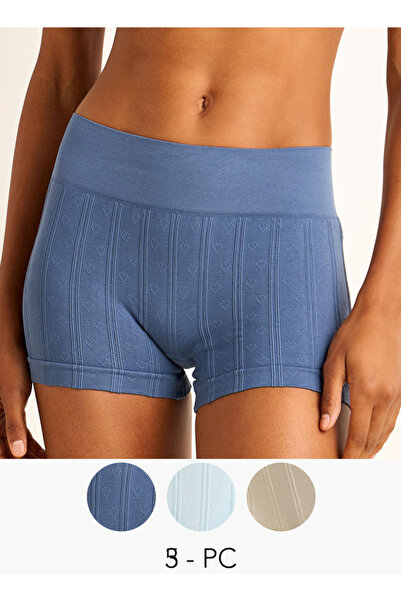 FAV Set of 3 - Boyshort Briefs with Texture