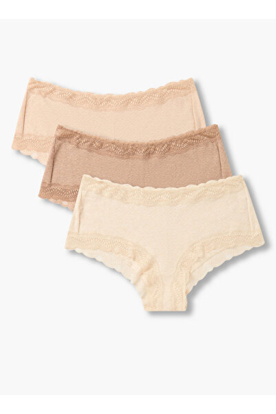 FAV Set of 3 - Hipster Briefs with Lace Trim