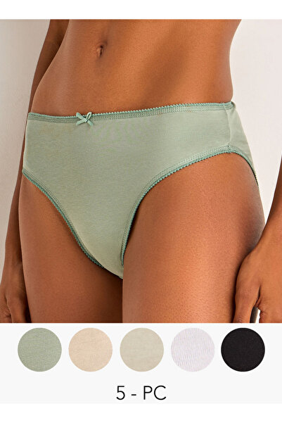 FAV Set of 5 - Bikini Briefs with Bow Detail
