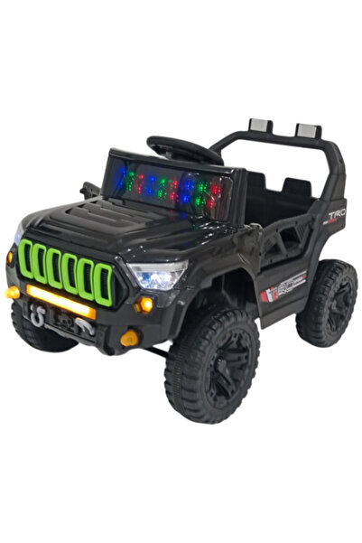 Rally Electric Jeep-shaped sports car with two motors and 12 volts