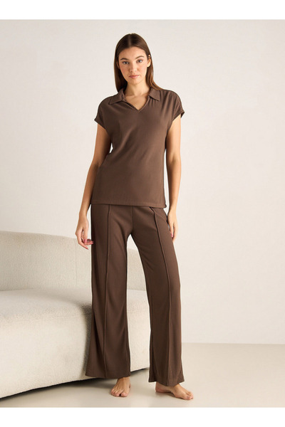 FAV Textured Knit Top and Bottom Co-ord set