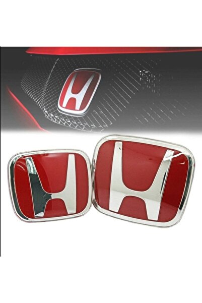 özgürce 2006-2012 Honda Civic FD6 Ön ve Arka Panjur Kırmızı Logo, İthal Ürün