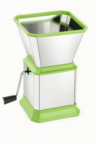 Biki Manual stainless steel pepper and nut slicer, 14 blades, green