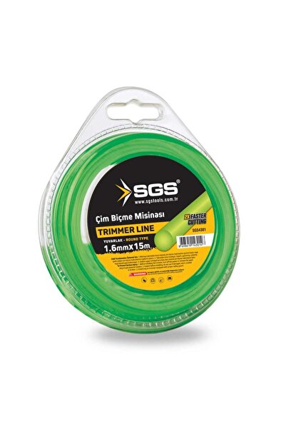 SGS Çim Biçme Tırpan Misinası - Yuvarlak - 1.6 mm. - 15 mt.
