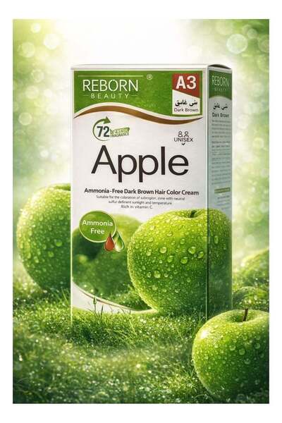 Reborn Beauty Apple A3 Hair Dye - Dark Brown Ammonia-Free