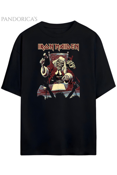 Grafftee Clothing Tricou unisex din bumbac cu design Iron Maiden al lui Pando...