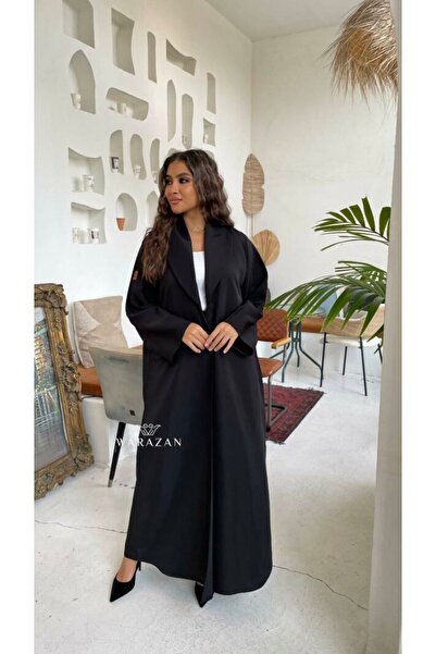 Warazan Practical oversized work abaya with a collar