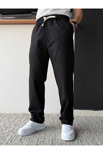 Beylerce Raw Linen Baggy Pants