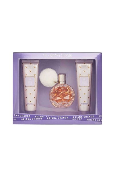 Ariana Grande Set cadou Ari – Apă de parfum 100ml, Sufleu de corp 100ml, Gel ...