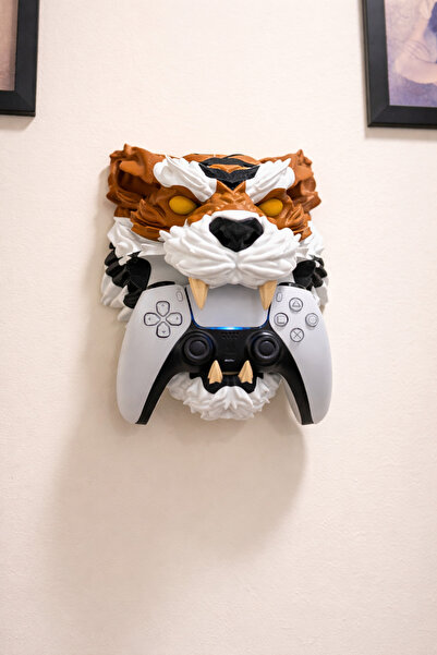 Marka Kaplan Figürlü Oyun Kolu Tutucu – PS5 PS4 Xbox Switch Uyumlu Duvar Tipi...