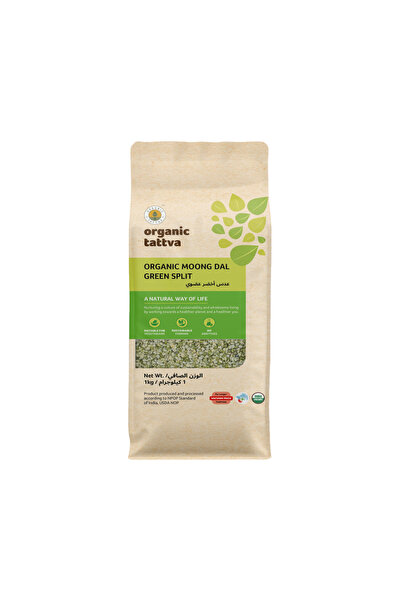 Organic Tattva عدس أخضر مقشور من تاتفا (مونج دال) 1 كجم