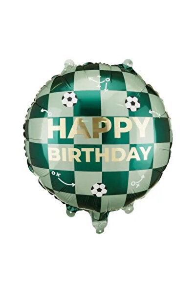 PartyBalloons Happy Birthday Balloon with Footballs