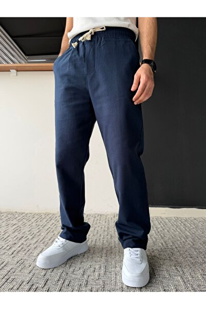 Beylerce Raw Linen Baggy Pants