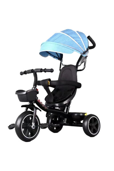 Leno Three-Wheel Push Stroller For Kids With Sun Canopy