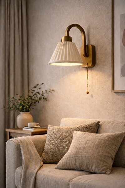 Limon 3D Desing Modern Dekoratif Duvar Apliği Bronz Görünümlü Zincir Anahtarl...