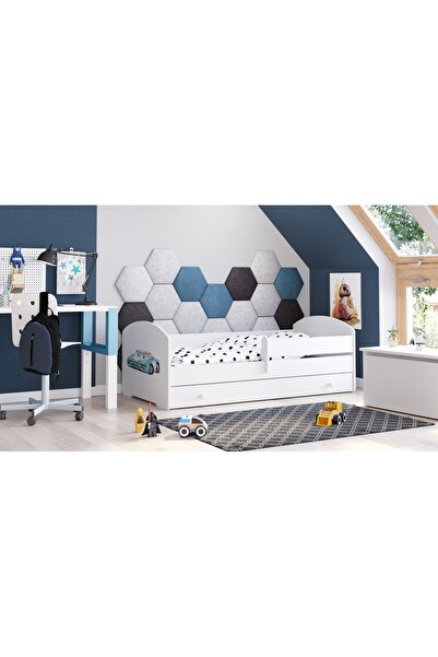 Other Pat pentru copii Luk 140x70 cu sertar - Police