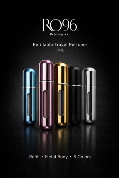 RO96 Roninetysıx RO96 Alttan Doldurulabilir Metal Seyahat Tipi Parfüm Şişesi ...