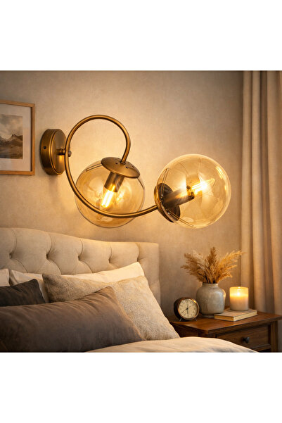 HubRom Απλίκα MARAL 5102-4032F-52FR, 25x27 cm, 2xE14 – 40W, Αντίκα