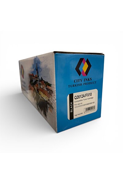 City Inks حبر تركي سيتي انك متوافق مع HP 12A / FX10 أسود (Black) – Q261...