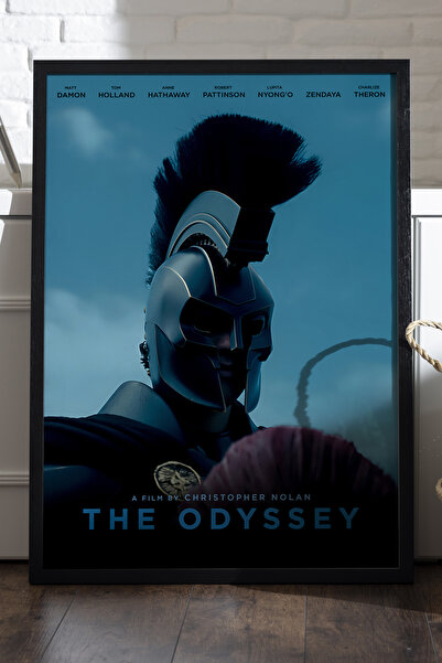 Duvarda Η αφίσα The Odyssey με μαύρο ξύλινο πλαίσιο, διακοσμητική ζωγραφική τ...