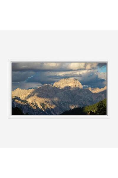 Tajridhome لوحة جبال - قمة جبلية - سماء غائمة - درامي - لوحات طبيعة - لوحات ك...