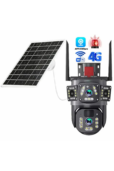OEM Κάμερα tripla, panou solar, 12 MP, 4G, detectare si urmarire miscare, con...