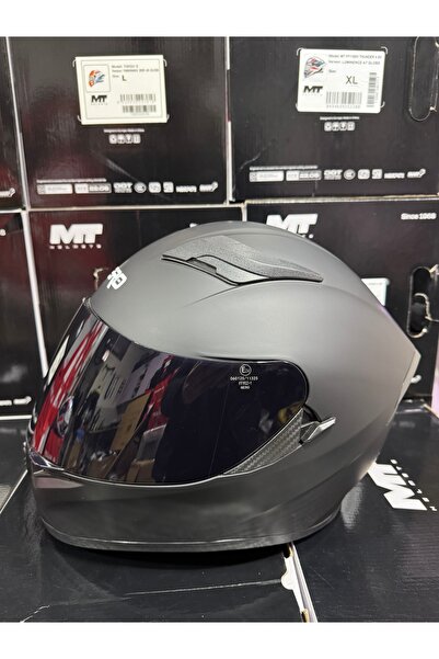 SHNMOTO Nero 316 Fullface kapalı kask siyah vizörlü (+1 şeffaf vizörlü)