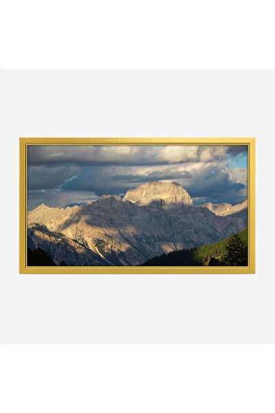 Tajridhome لوحة جبال - قمة جبلية - سماء غائمة - درامي - لوحات طبيعة - لوحات ك...