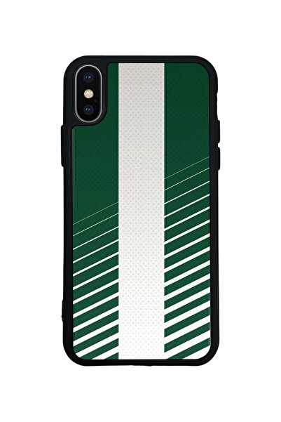 Aksel Kılıf متوافق مع iPhone X / XS، مطبوع، أسود غير لامع، سيليكون ناعم، واقي...